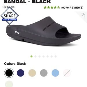 OOFOS OOAHH unisex Black slide